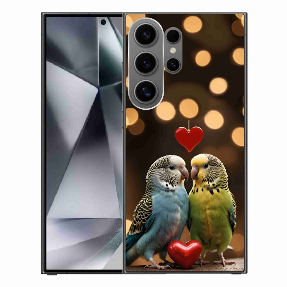 Gél borítás mmCase Samsung Galaxy S24 Ultra készülékhez - szerelmes papagájok