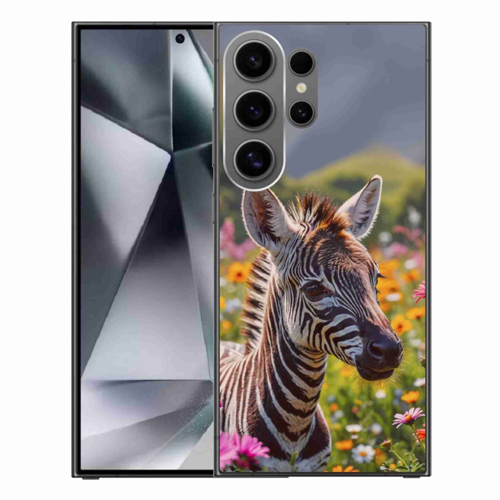 Zselés borítás mmCase Samsung Galaxy S24 Ultra készülékhez - zebra a réten