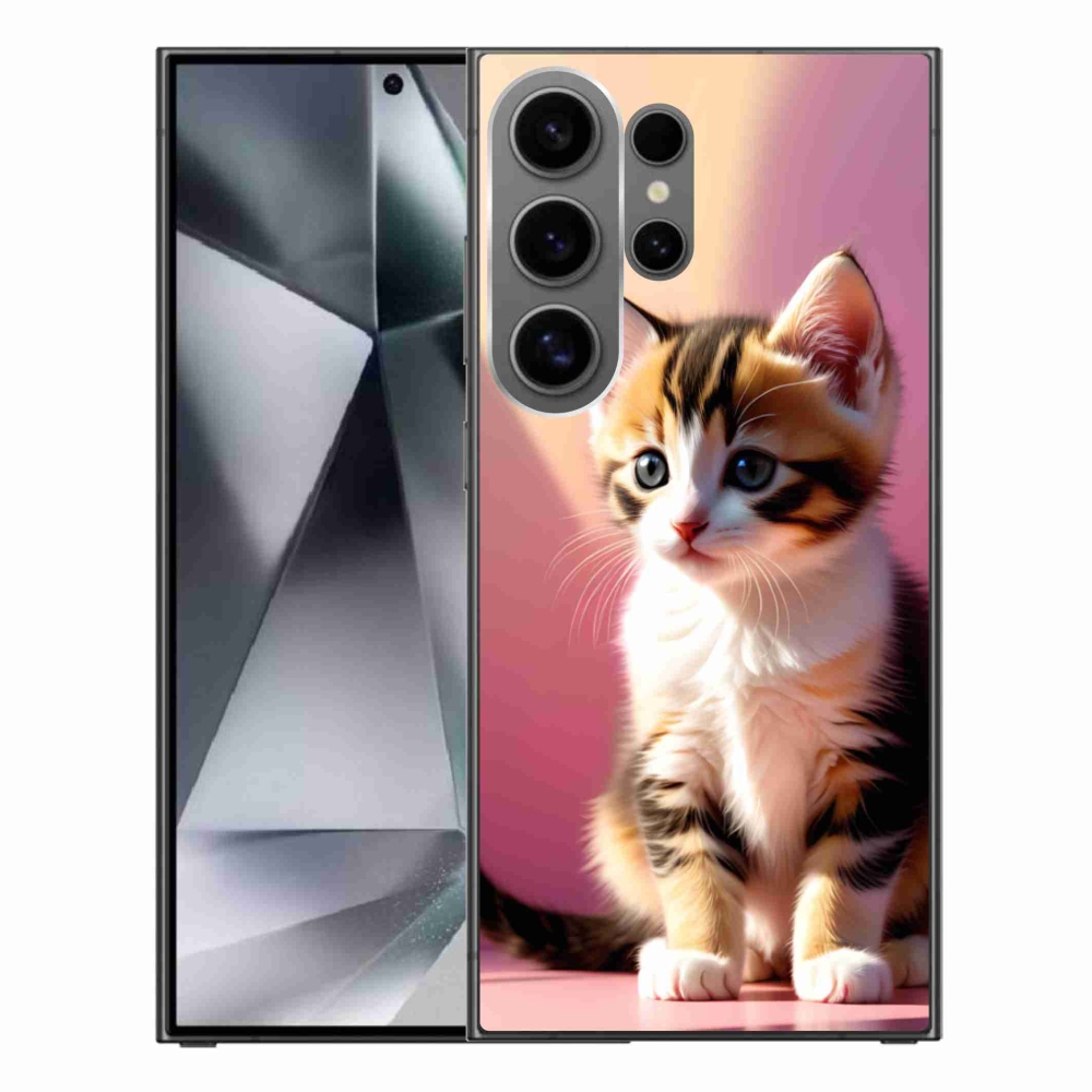 Zselés borítás mmCase Samsung Galaxy S24 Ultra készülékhez - kíváncsi cica 2