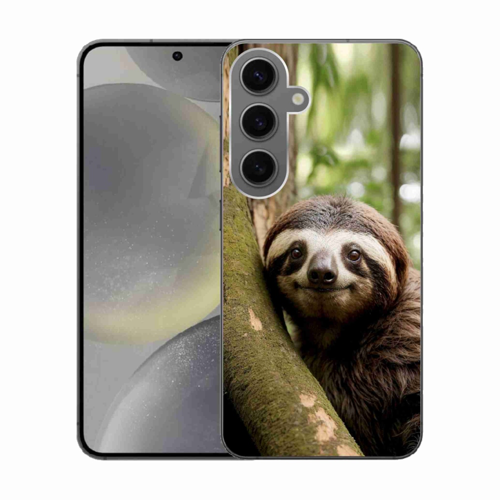 Gél borítás mmCase Samsung Galaxy S24 készülékhez - mosolygó lajhár