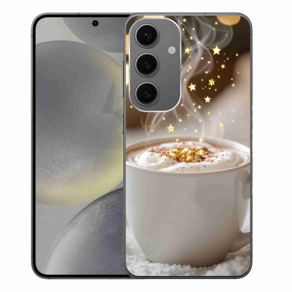 Gél borítás mmCase Samsung Galaxy S24+ készülékhez - Karácsonyi forró ital