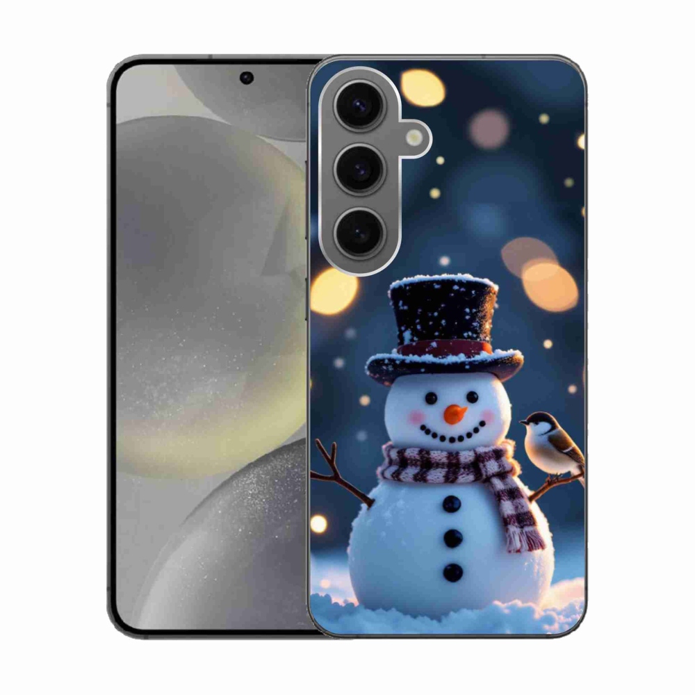 Gél borítás mmCase Samsung Galaxy S24 készülékhez - Karácsonyi hóember