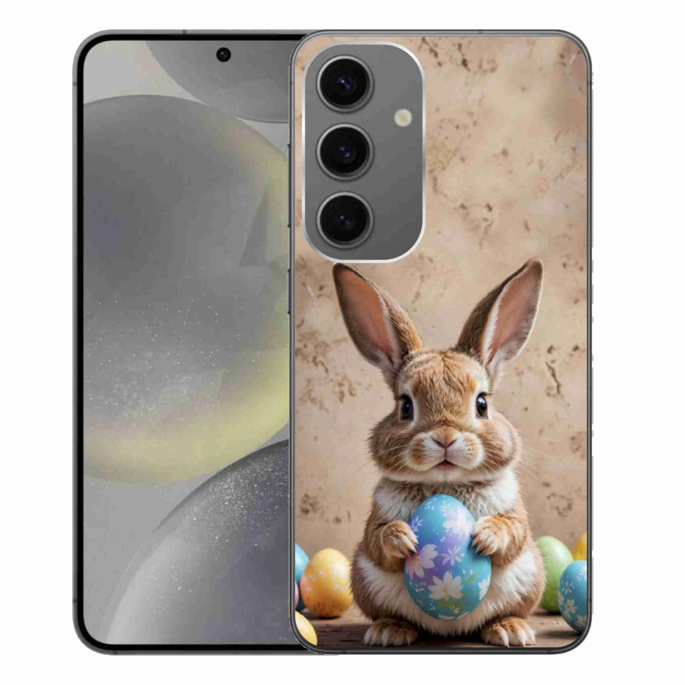 Zselés borítás mmCase Samsung Galaxy S24+ készülékhez - Húsvéti nyuszi