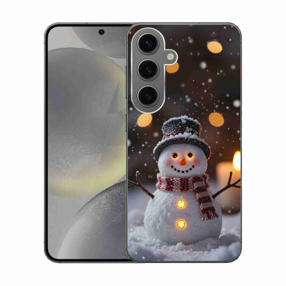 Gél borító mmCase Samsung Galaxy S24 készülékhez - boldog hóember