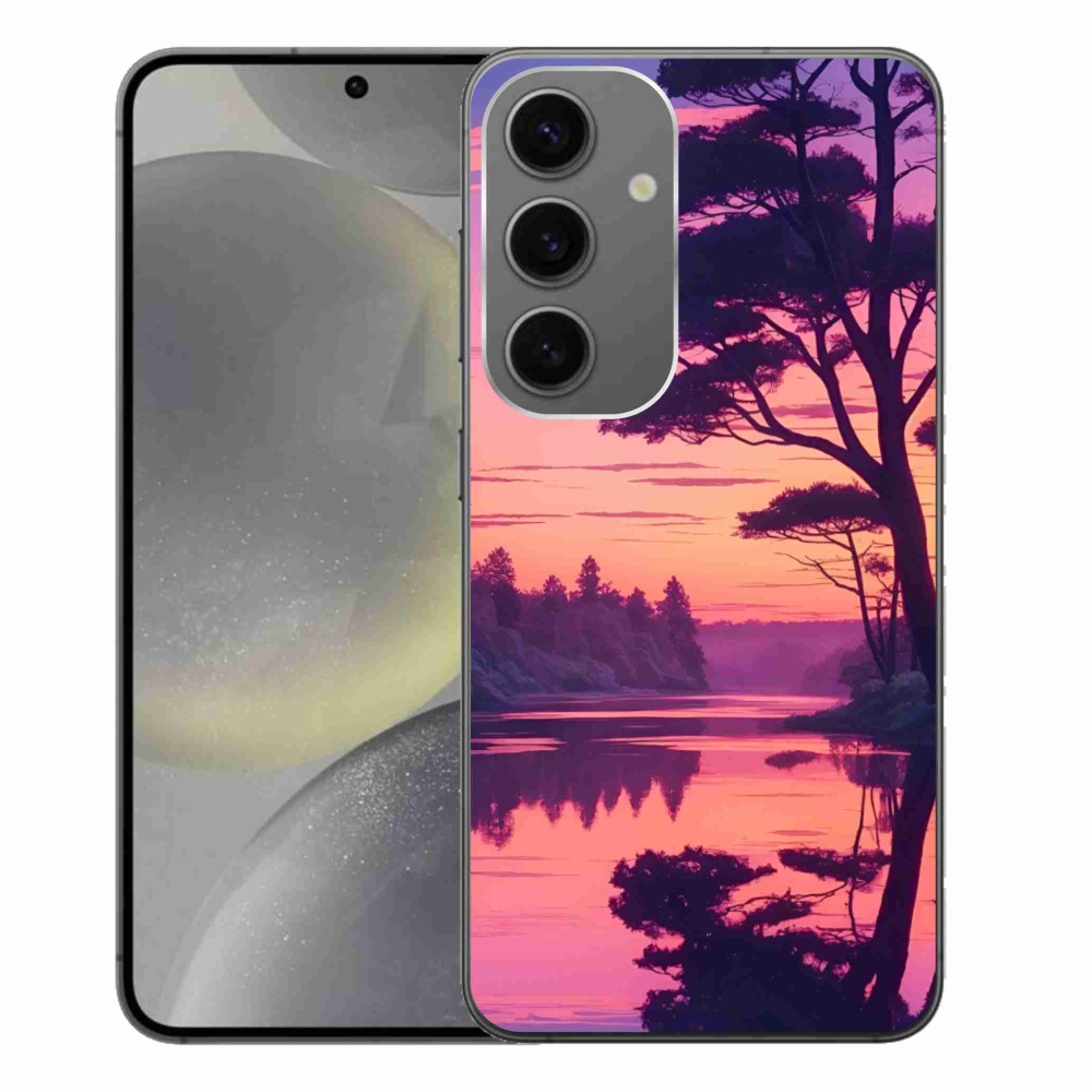 Gél borítás mmCase Samsung Galaxy S24+ készülékhez - naplemente a tó felett