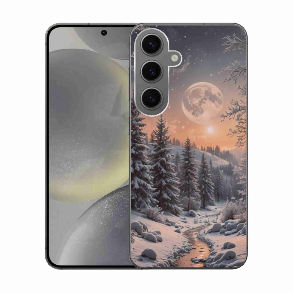 Gél borító mmCase Samsung Galaxy S24 - téli tájkép 2