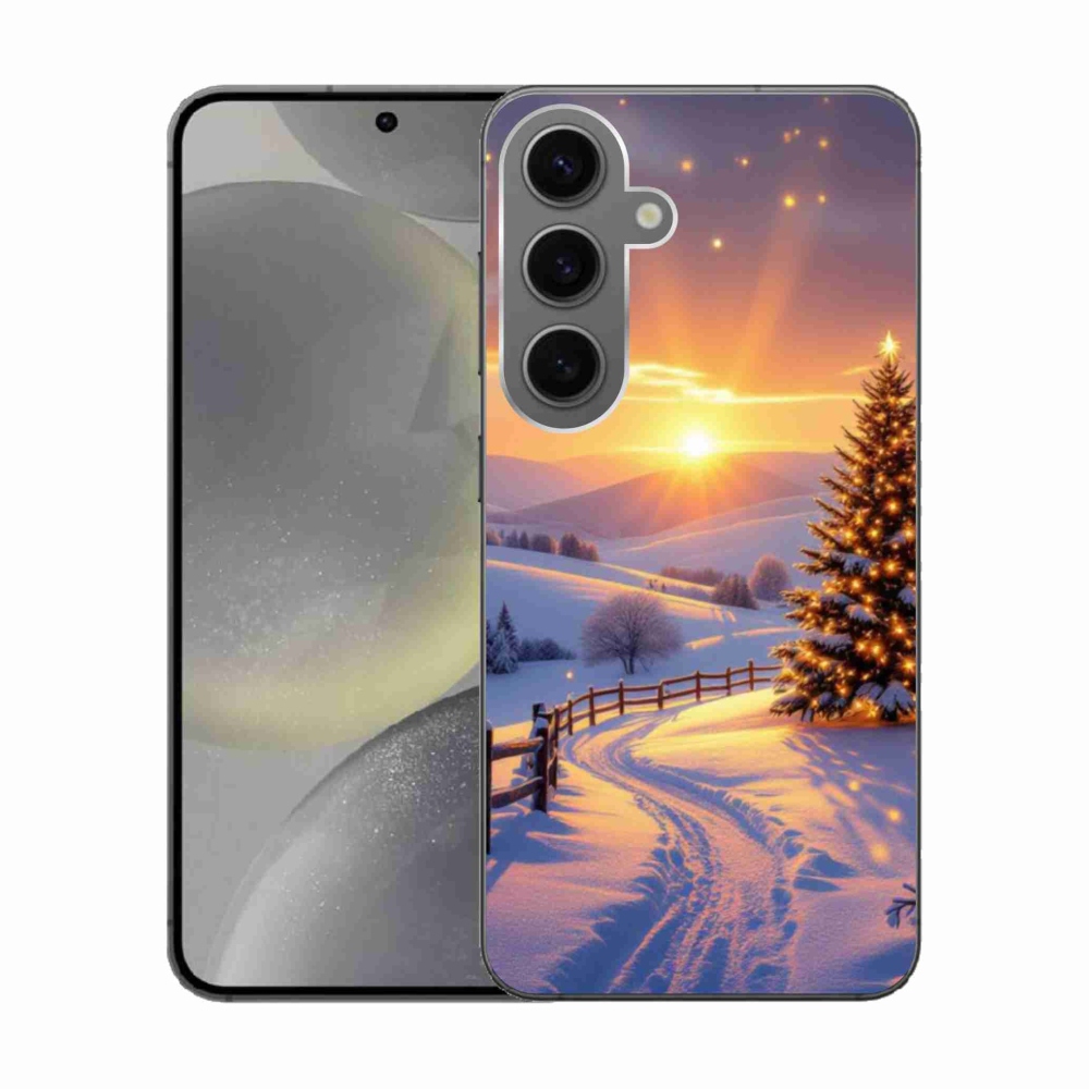 Gél borítás mmCase Samsung Galaxy S24 készülékhez - téli tájkép