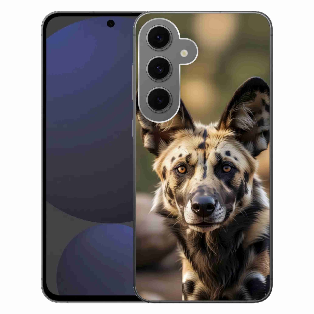 Gél borítás mmCase Samsung Galaxy S24FE - Afrikai vadkutya - Samsung Galaxy S24FE számára