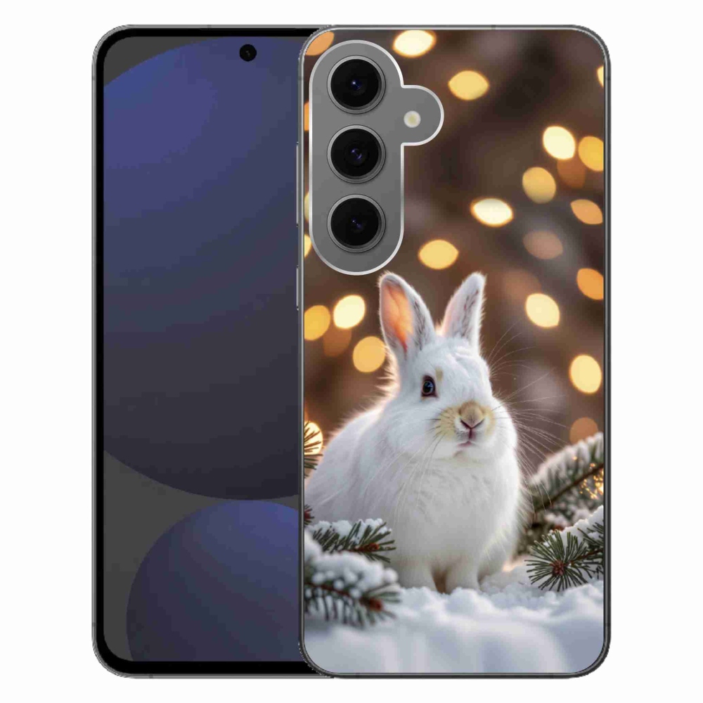 Zselés borítás mmCase Samsung Galaxy S24FE - fehér nyúl