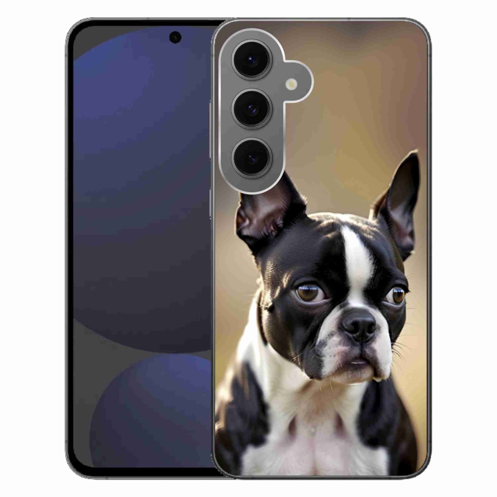 Gél borítás mmCase Samsung Galaxy S24FE készülékhez - Boston Terrier