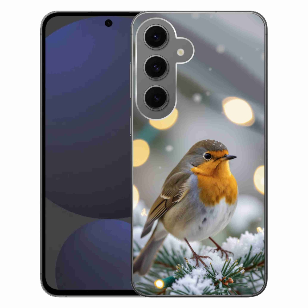 Zselés borítás mmCase Samsung Galaxy S24FE - piros télen