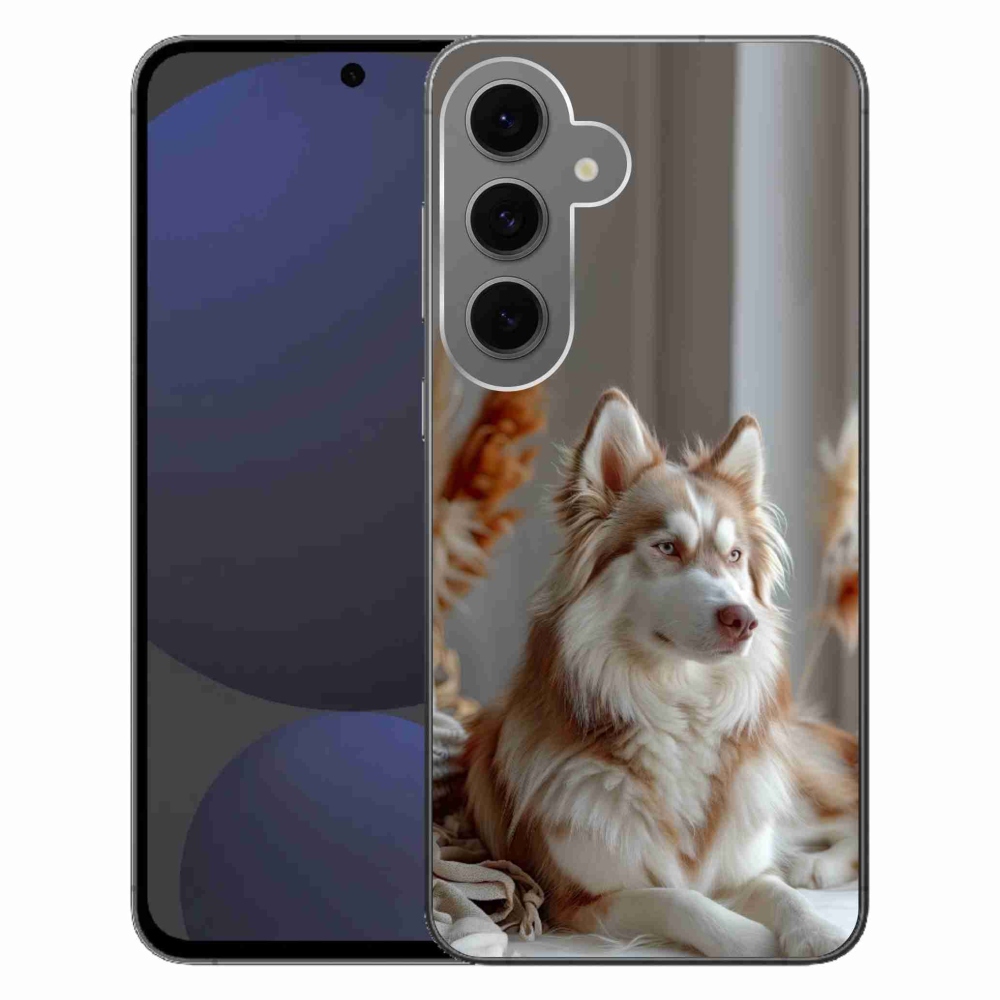 Gél borítás mmCase Samsung Galaxy S24FE - csendes szibériai husky
