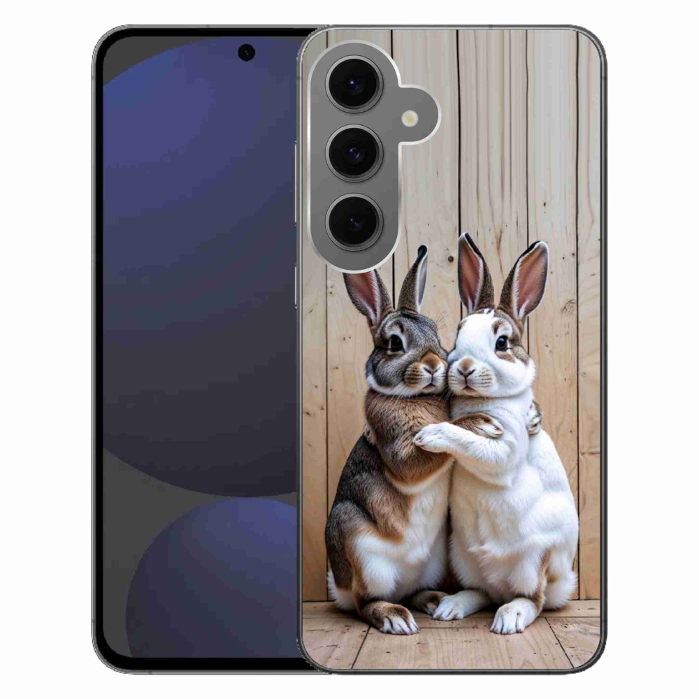 Zselés borítás mmCase Samsung Galaxy S24FE - nyúl pár