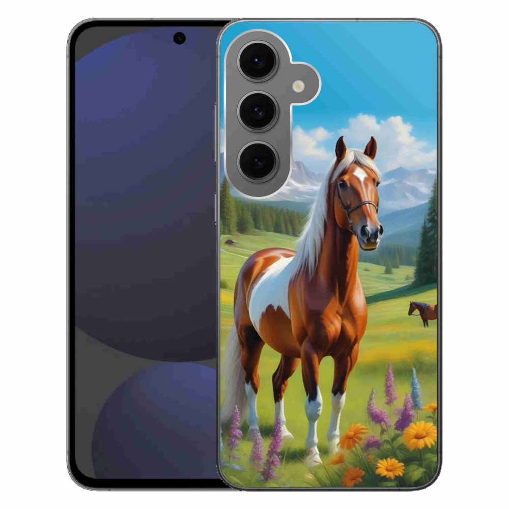 Zselés borítás mmCase Samsung Galaxy S24FE - ló a réten
