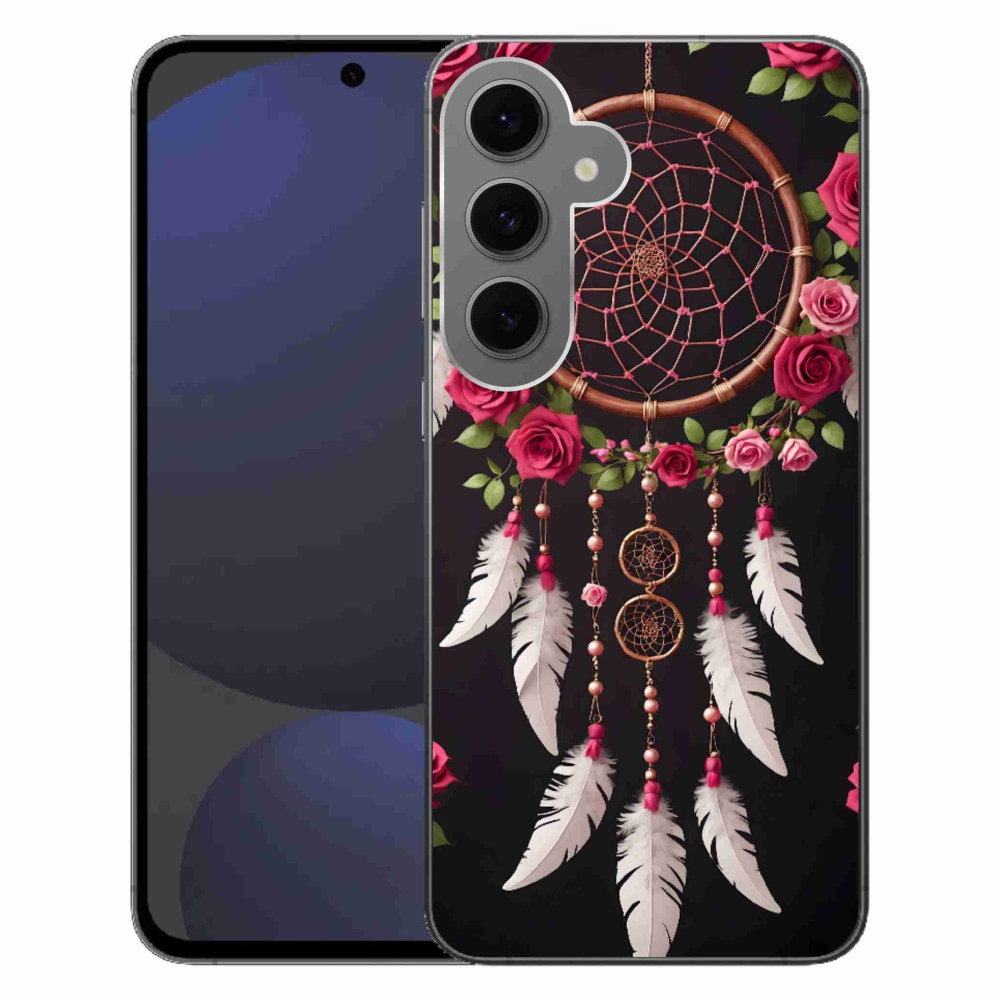 Gél borítás mmCase Samsung Galaxy S24FE készülékhez - álomfogó rózsákkal