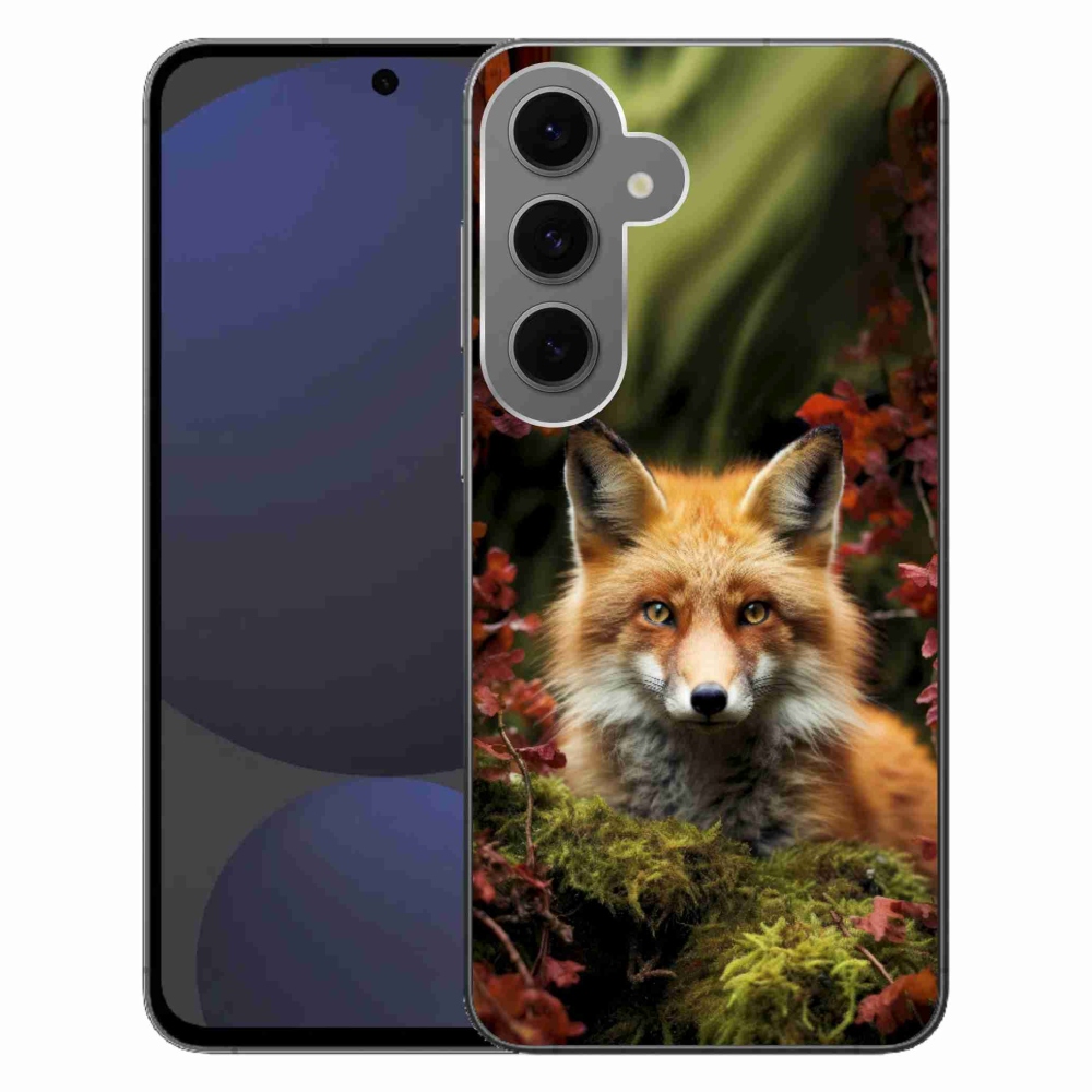 Zselés borítás mmCase Samsung Galaxy S24FE - róka az erdőben