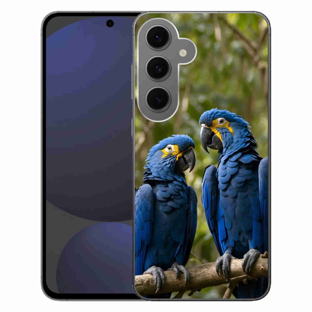 Zselés borítás mmCase Samsung Galaxy S24FE készülékhez - papagáj duó