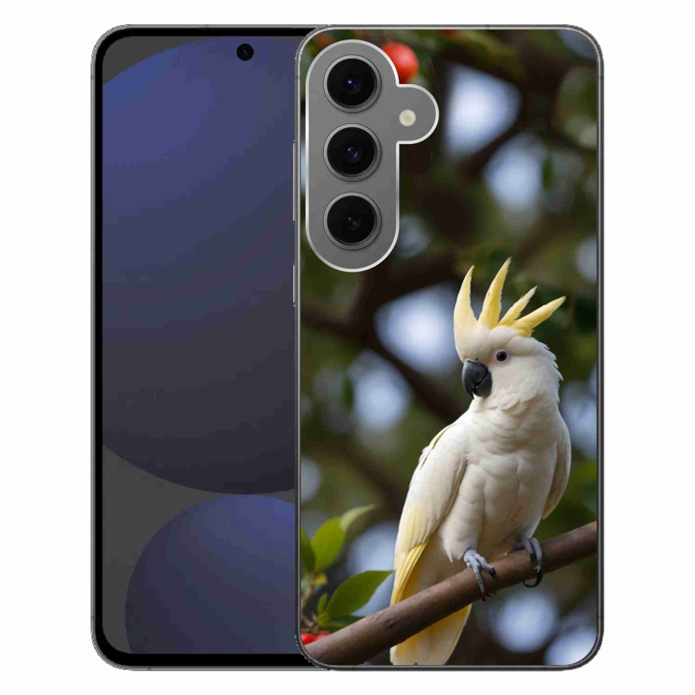 Zselés borítás mmCase Samsung Galaxy S24FE - papagáj kakadu 3