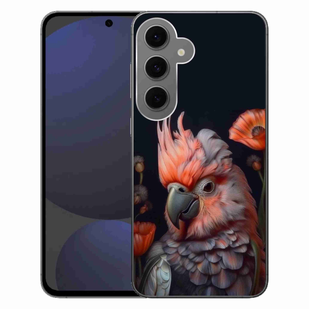 Gél borító mmCase Samsung Galaxy S24FE - papagáj kakadu színekben