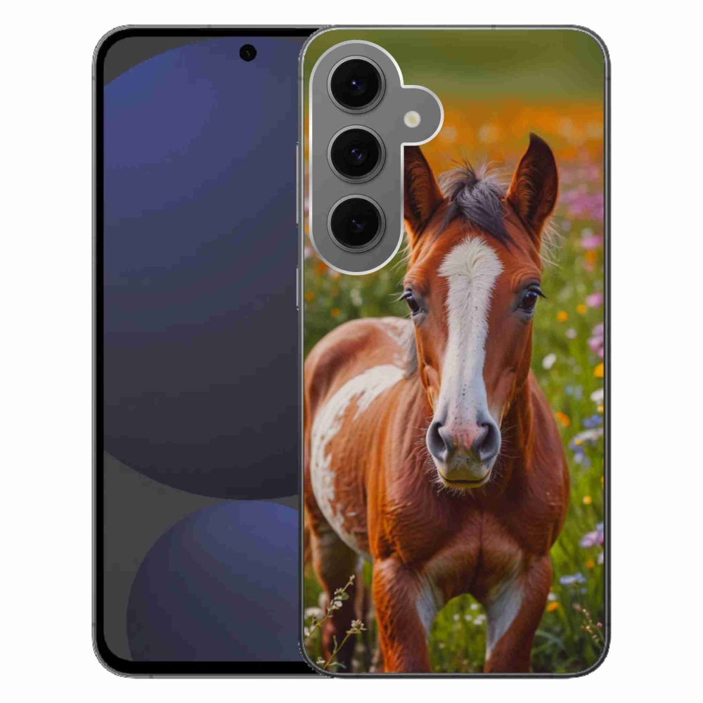 Gél borítás mmCase Samsung Galaxy S24FE - aranyos csikó