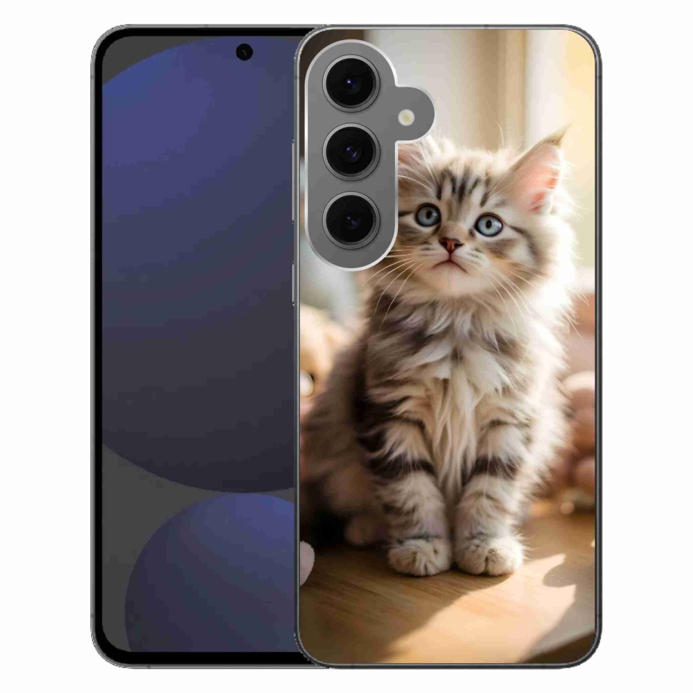 Gél borítás mmCase Samsung Galaxy S24FE - aranyos cica 10