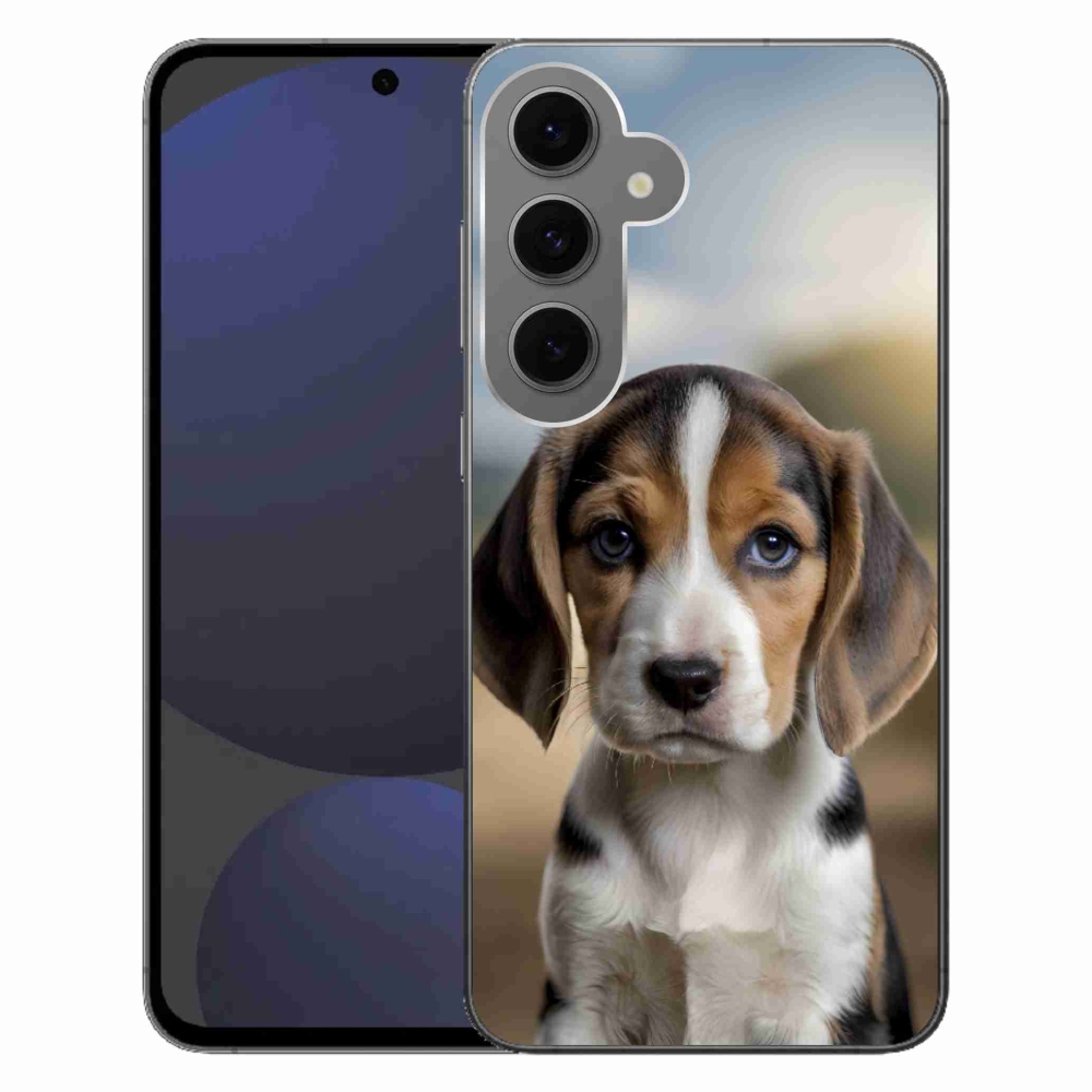 Gél borítás mmCase Samsung Galaxy S24FE - aranyos beagle