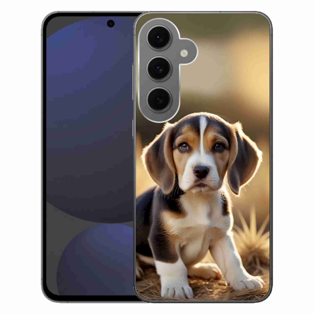 Gél borítás mmCase Samsung Galaxy S24FE - aranyos beagle