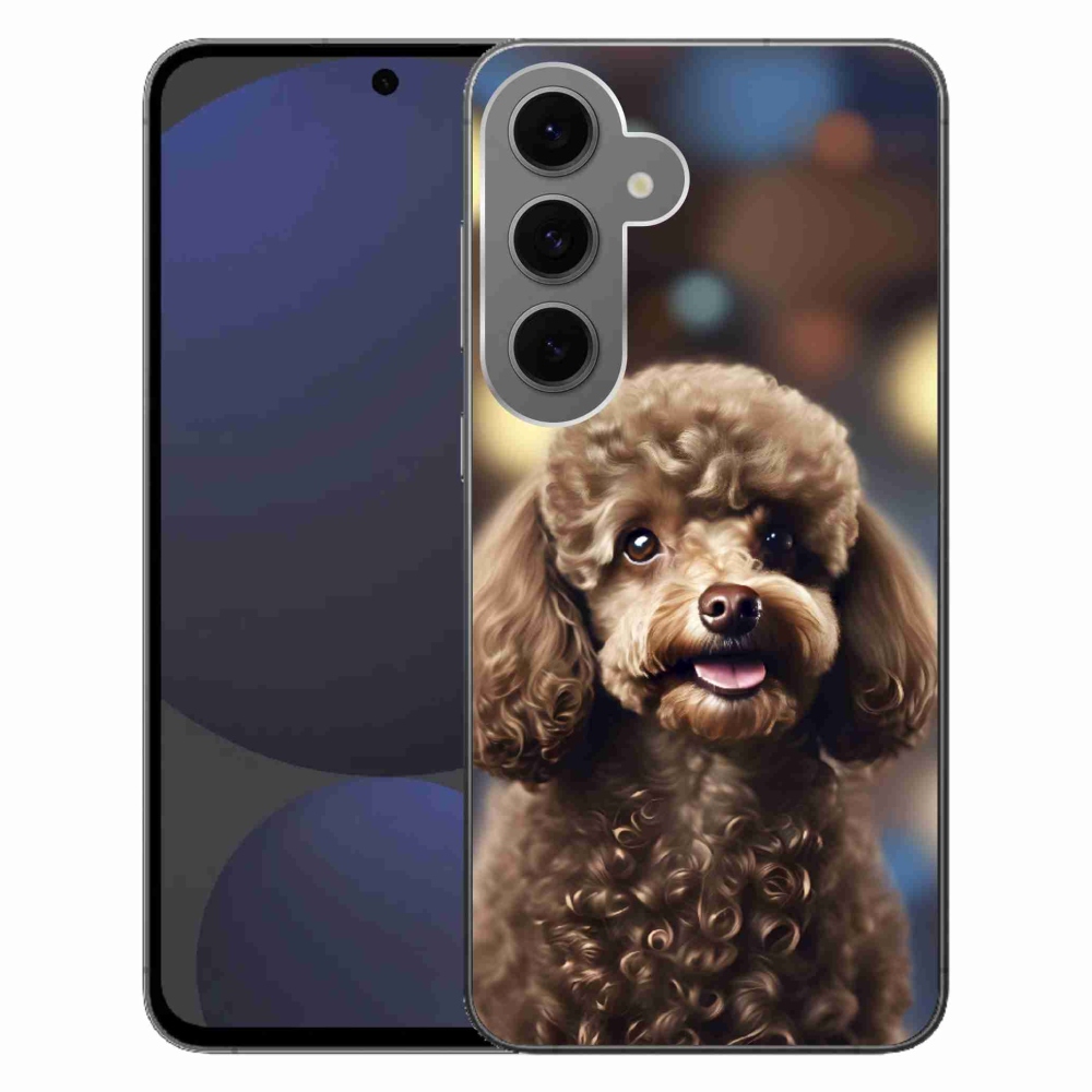 Gél borítás mmCase Samsung Galaxy S24FE készülékhez - aranyos uszkár