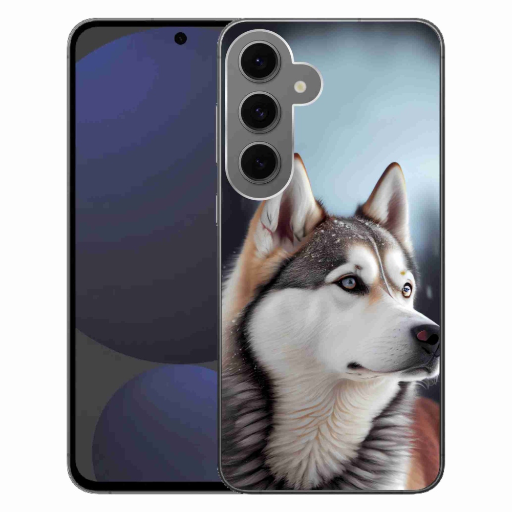 Gél borítás mmCase Samsung Galaxy S24FE - Szibériai husky