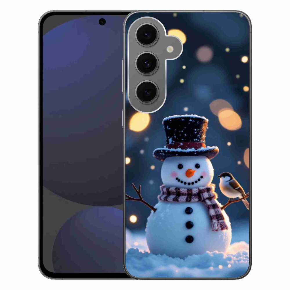 Gél borítás mmCase Samsung Galaxy S24FE - Karácsonyi hóember