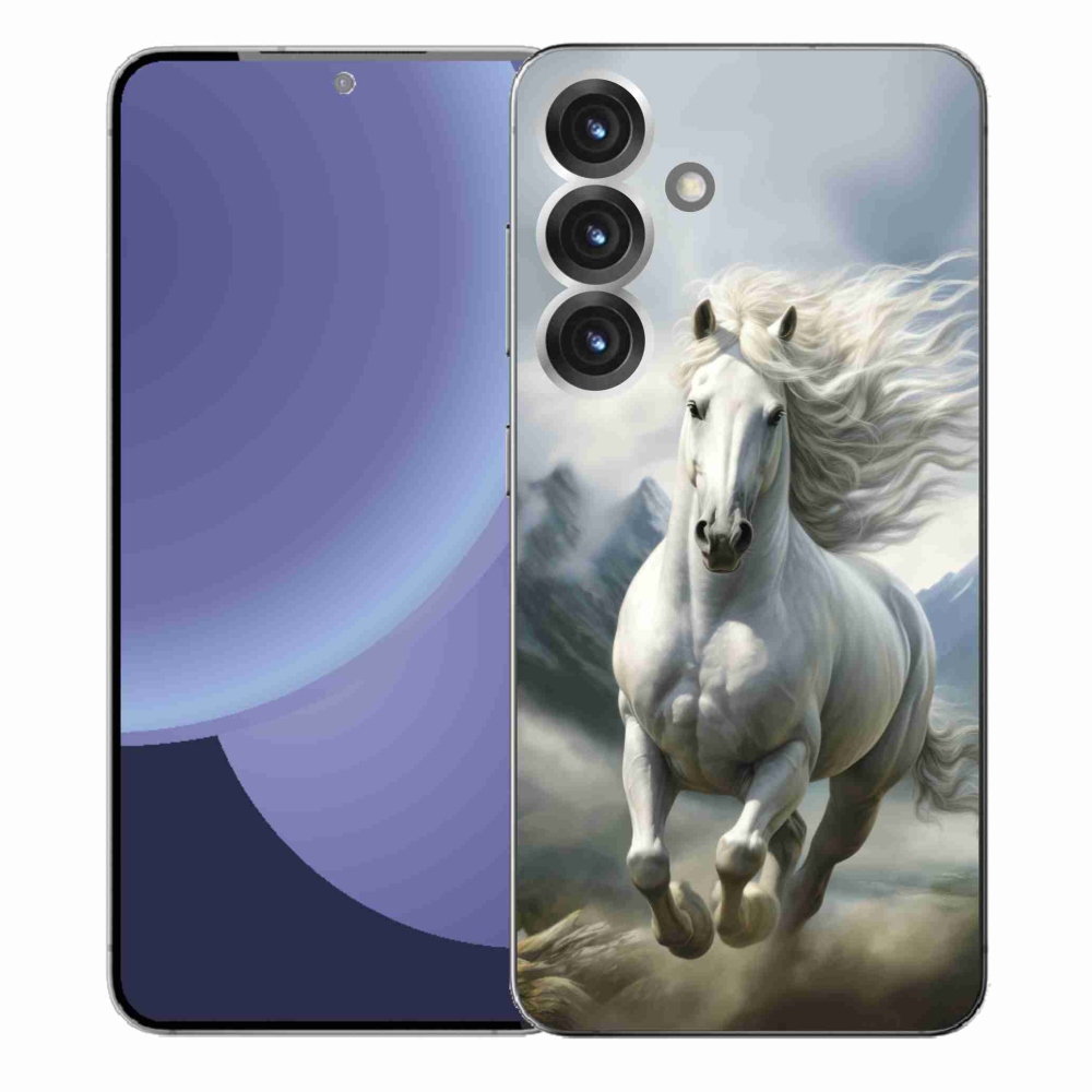Gél borítás mmCase Samsung Galaxy S25+ - futó fehér ló 3