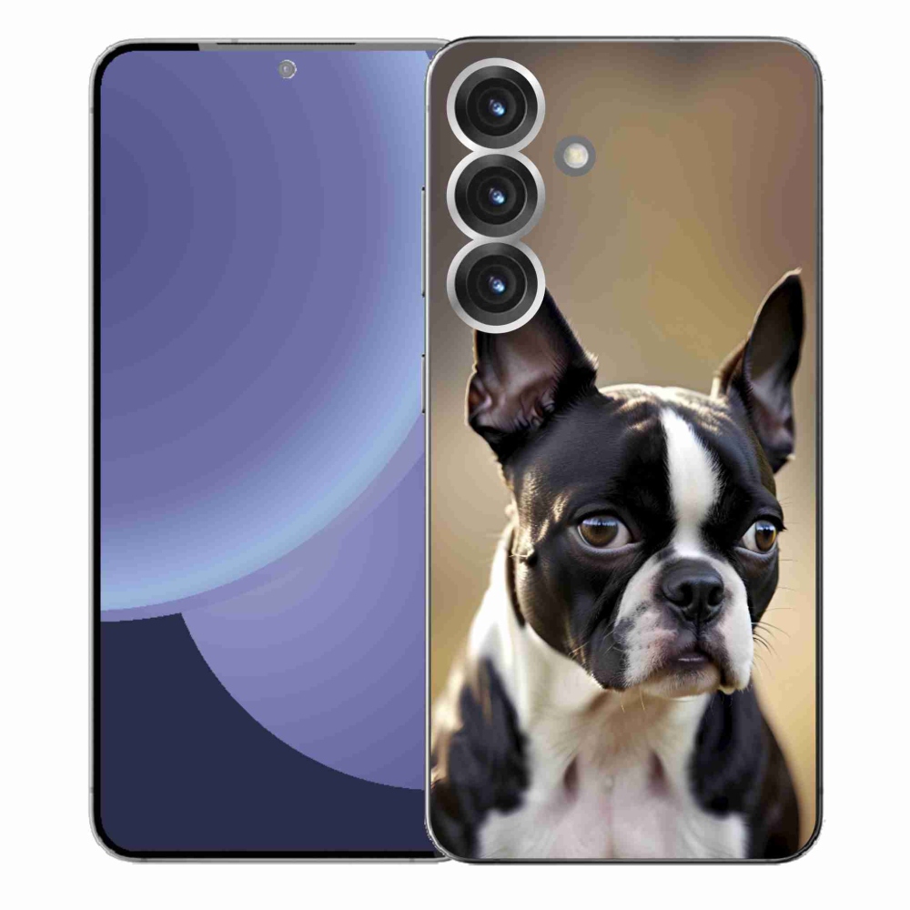 Gél borítás mmCase Samsung Galaxy S25+ készülékhez - Boston Terrier