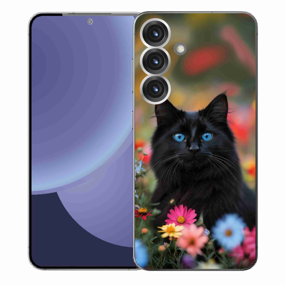 Zselés borítás mmCase Samsung Galaxy S25+ - fekete cica 4