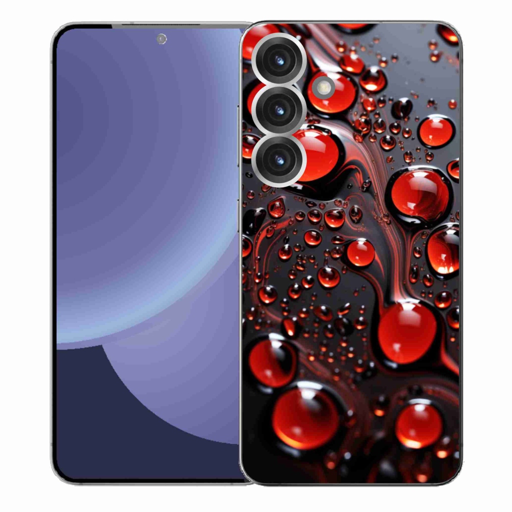 Gél védőhuzat mmCase Samsung Galaxy S25+ - piros csepp 2