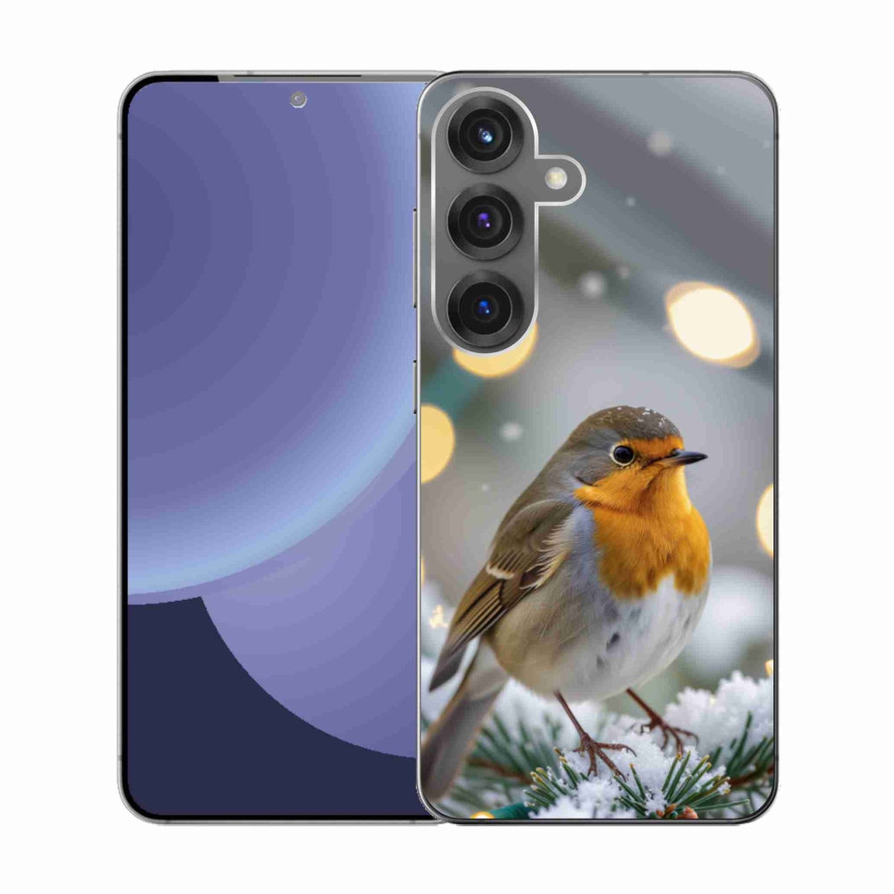 Gél borítás mmCase Samsung Galaxy S25 készülékhez - téli pír