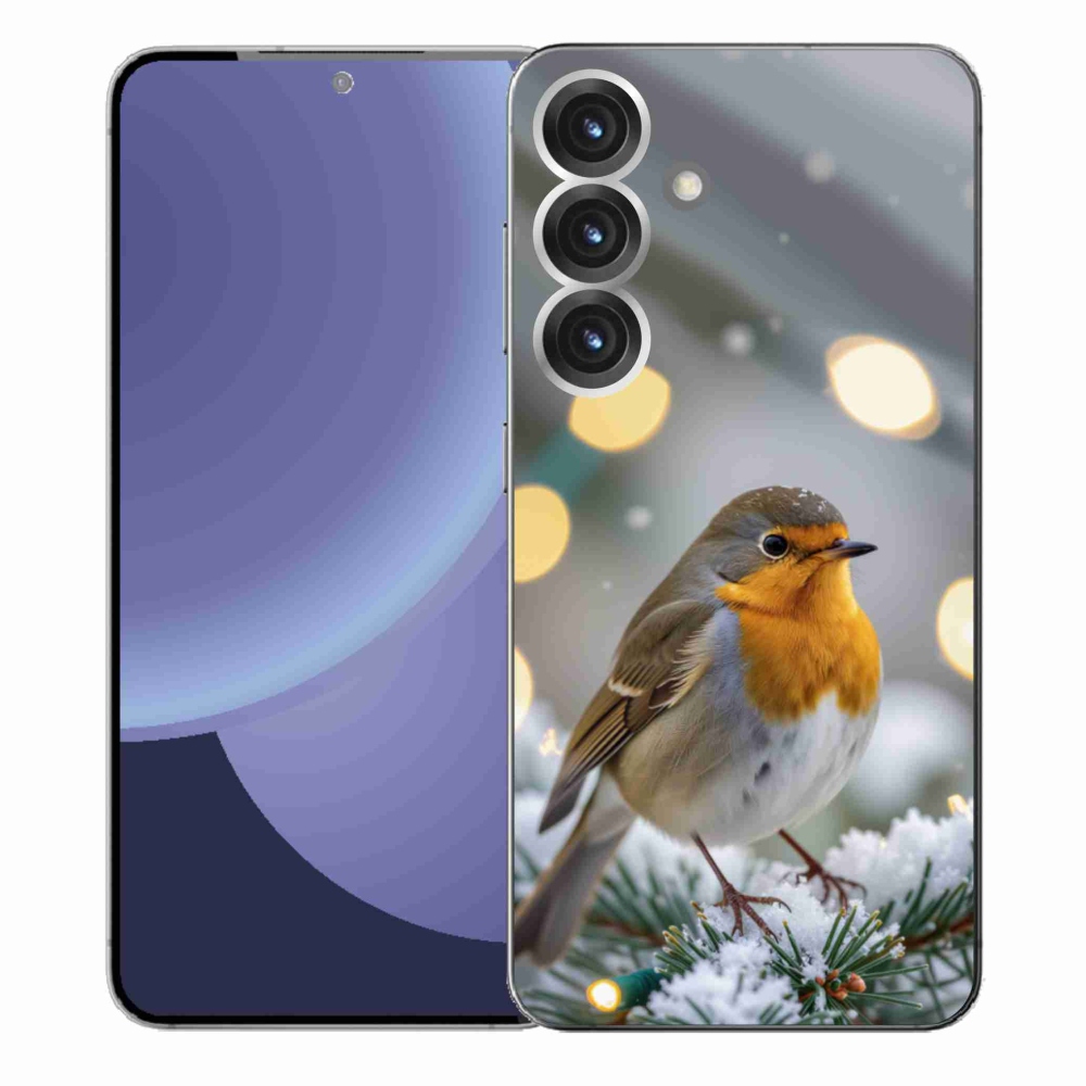 Gél védőhuzat mmCase Samsung Galaxy S25+ - piros télen