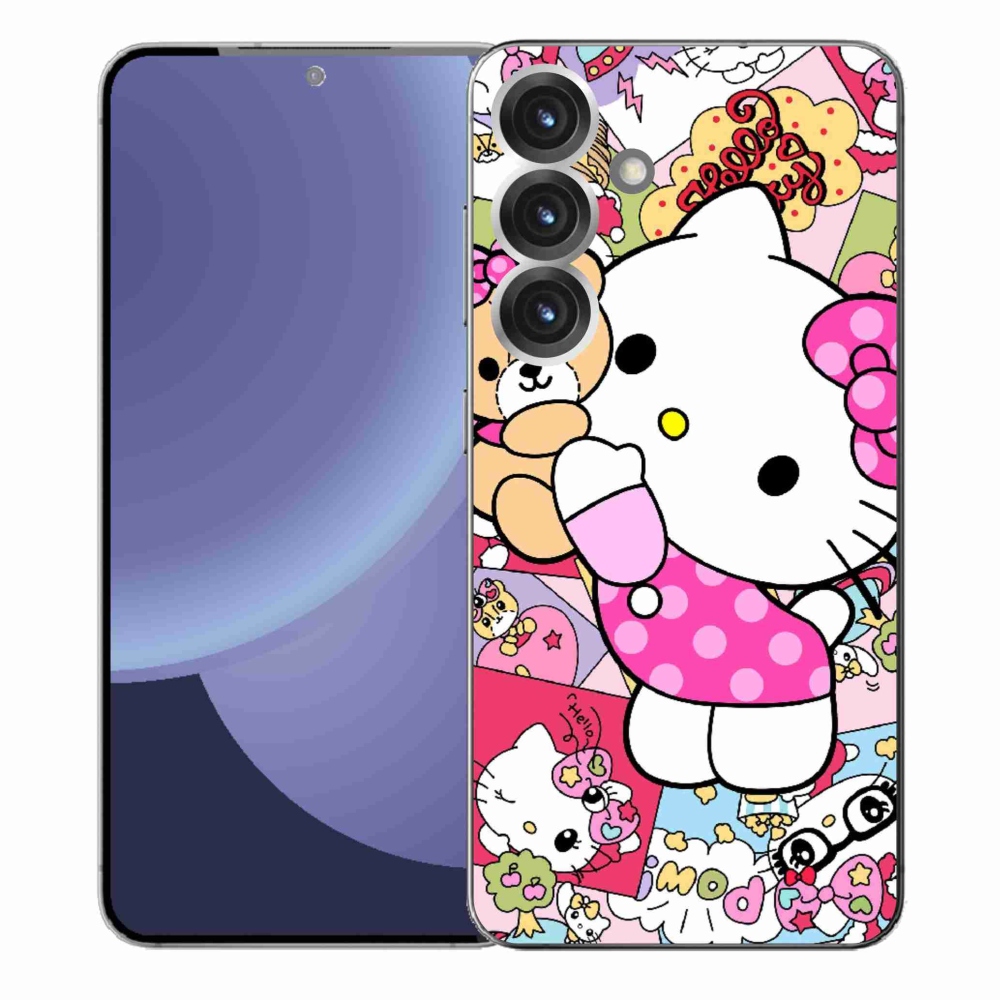 Gél borítás mmCase Samsung Galaxy S25+ készülékhez - aranyos cica