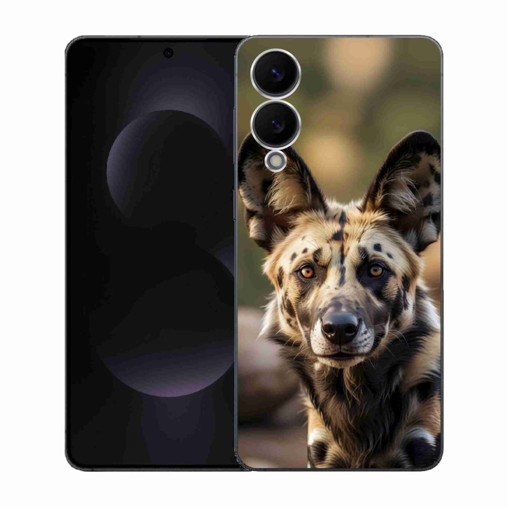 Gél borítás mmCase Samsung Galaxy S25 Edge készülékhez - Afrikai vadkutya