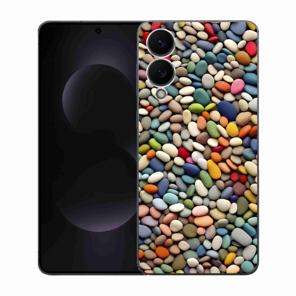 Gél borítás mmCase Samsung Galaxy S25 Edge készülékhez - színes strasszkövek 2