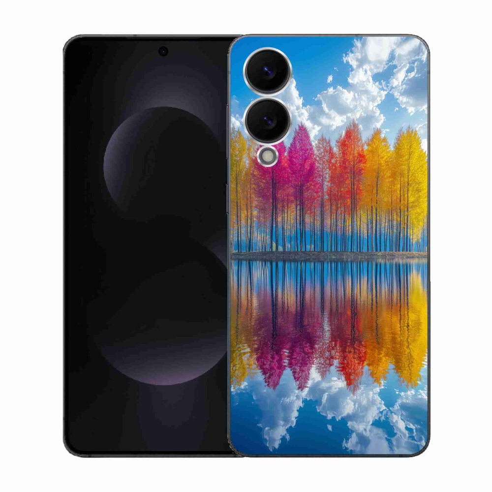 Gél borítás mmCase Samsung Galaxy S25 Edge készülékhez - színes fák