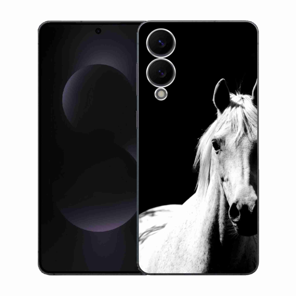 Gél borítás mmCase Samsung Galaxy S25 Edge - fehér ló 5