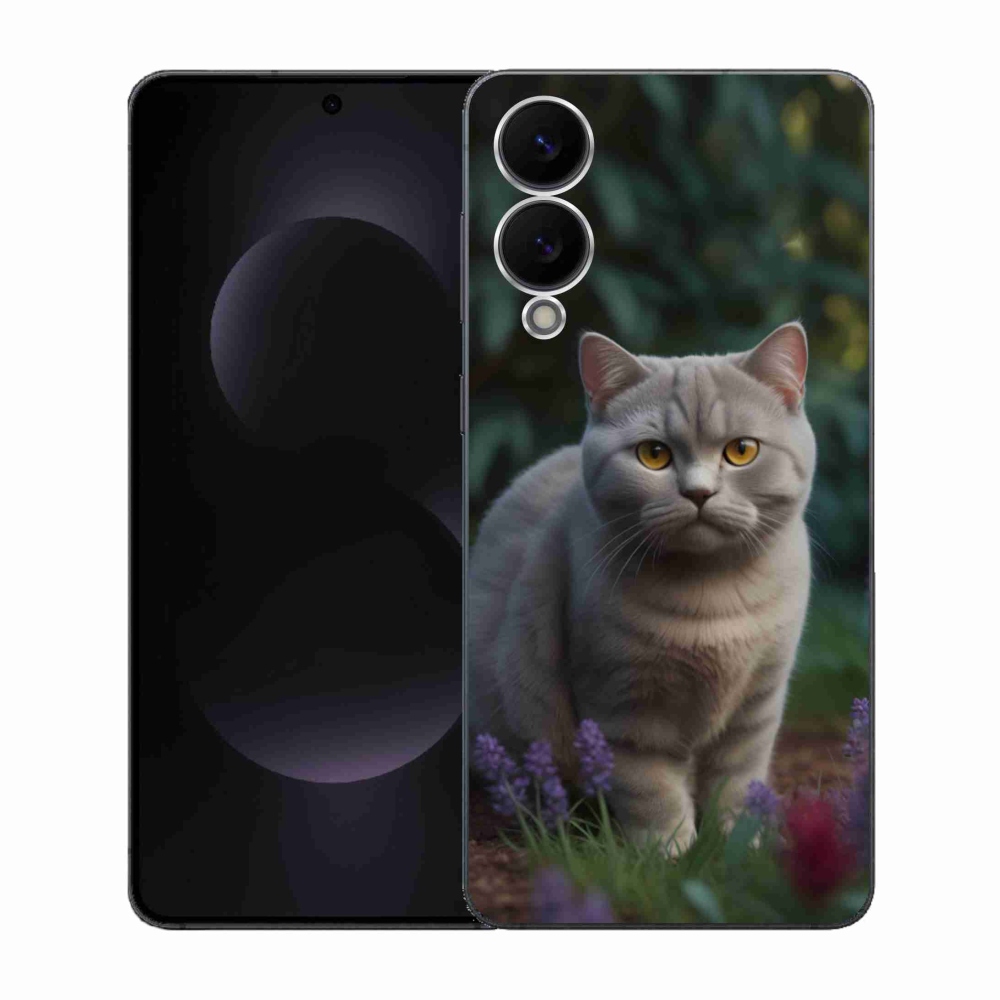 Zselés borítás mmCase Samsung Galaxy S25 Edge készülékhez - brit macska