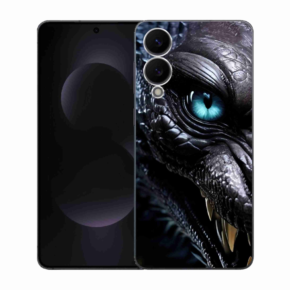 Gél borítás mmCase Samsung Galaxy S25 Edge készülékhez - sárkány nézet