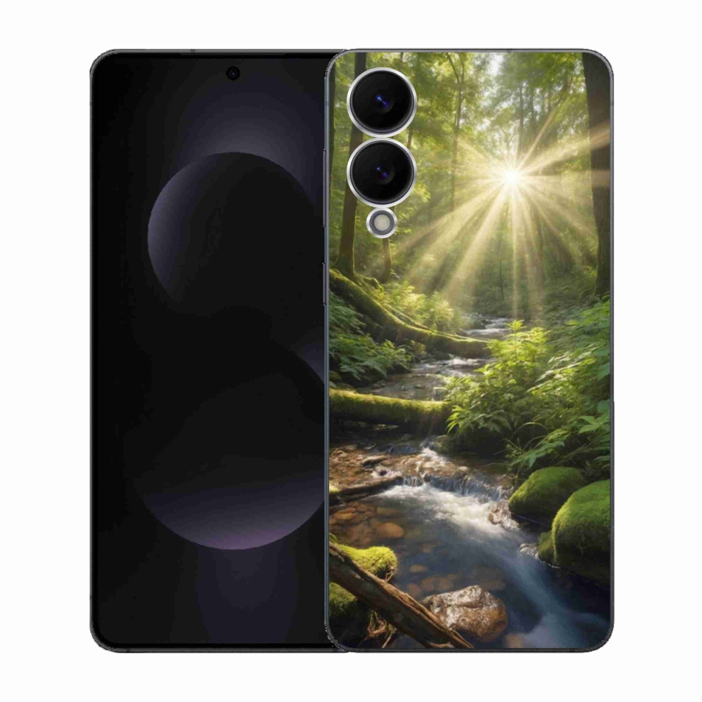 Gél borítás mmCase Samsung Galaxy S25 Edge készülékhez - erdő mélysége