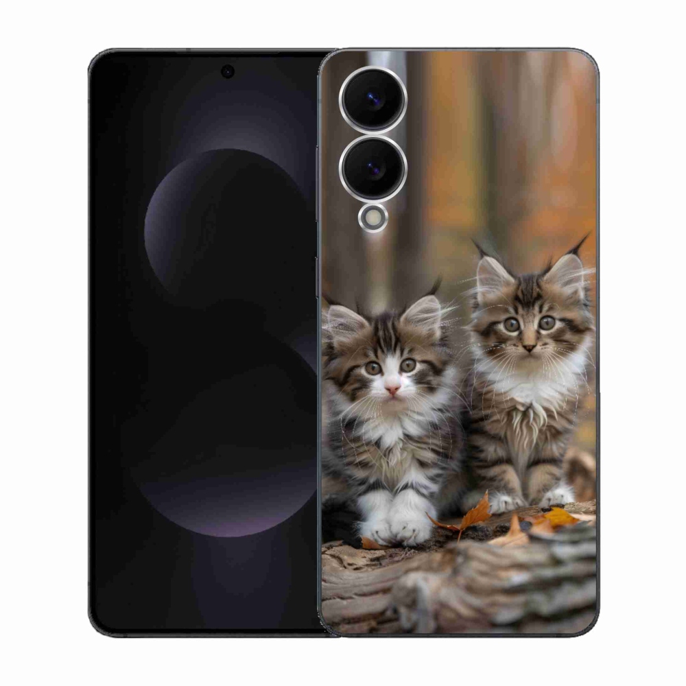 Zselés borítás mmCase Samsung Galaxy S25 Edge készülékhez - cat duo 3