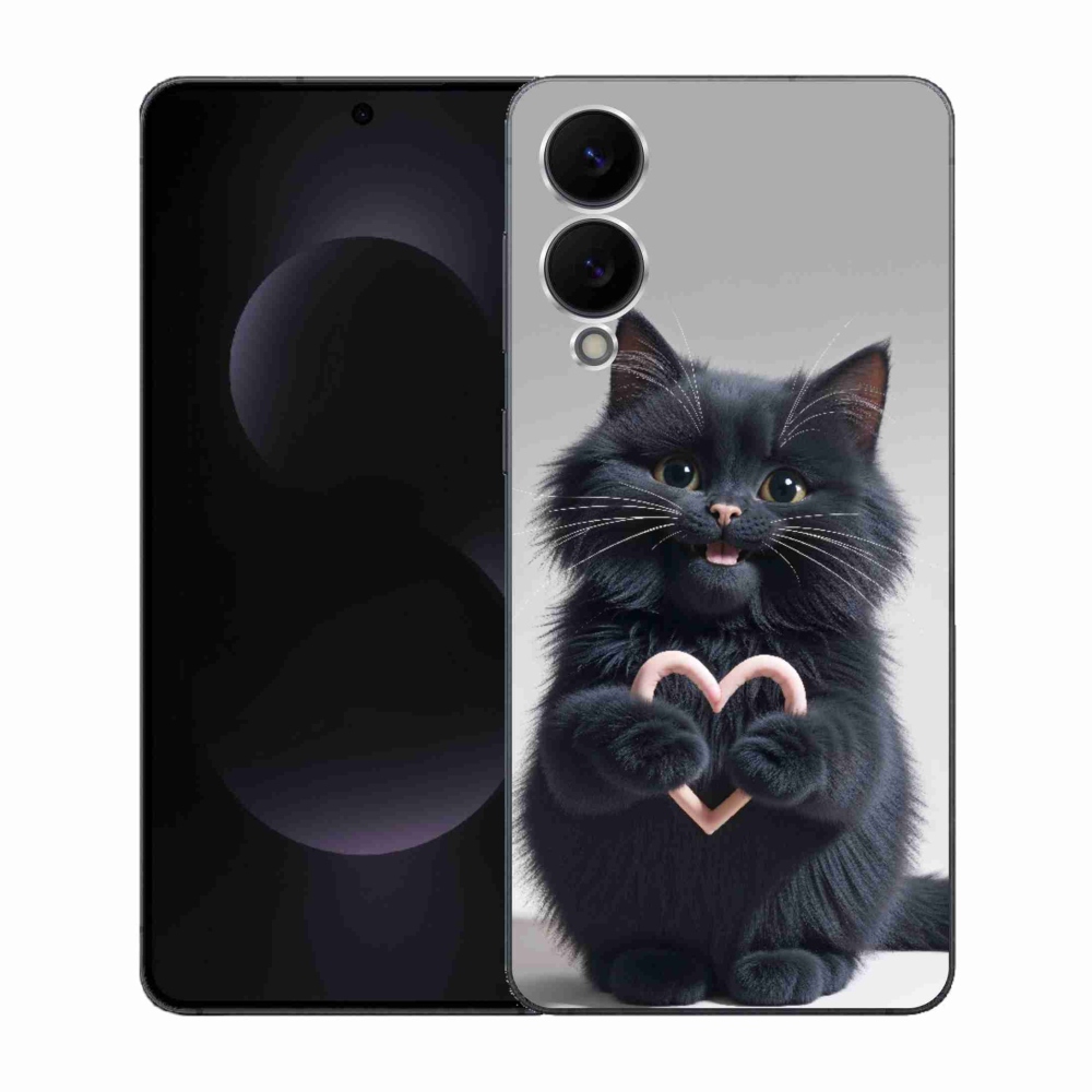 Gél borítás mmCase Samsung Galaxy S25 Edge készülékhez - macskaszerelem 3