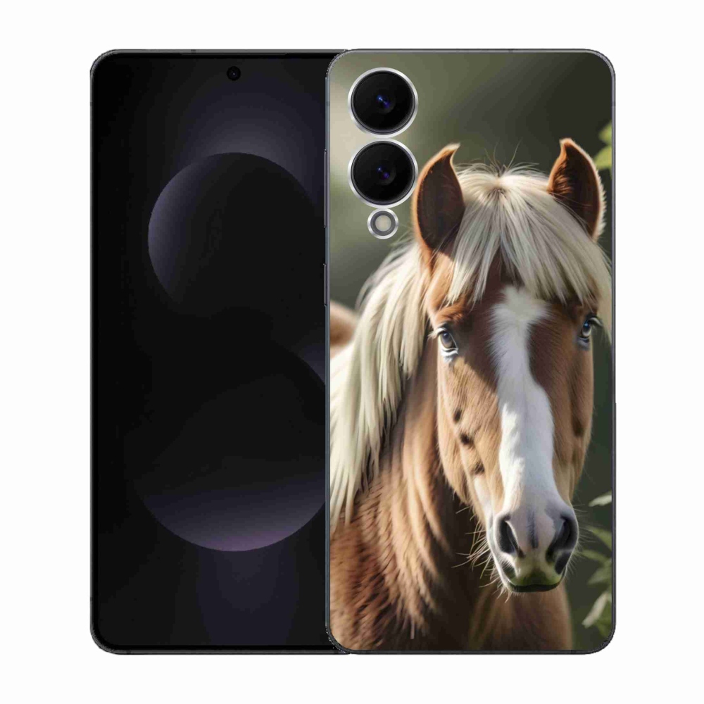 Zselés borítás mmCase Samsung Galaxy S25 Edge készülékhez - ló könnyű sörénnyel