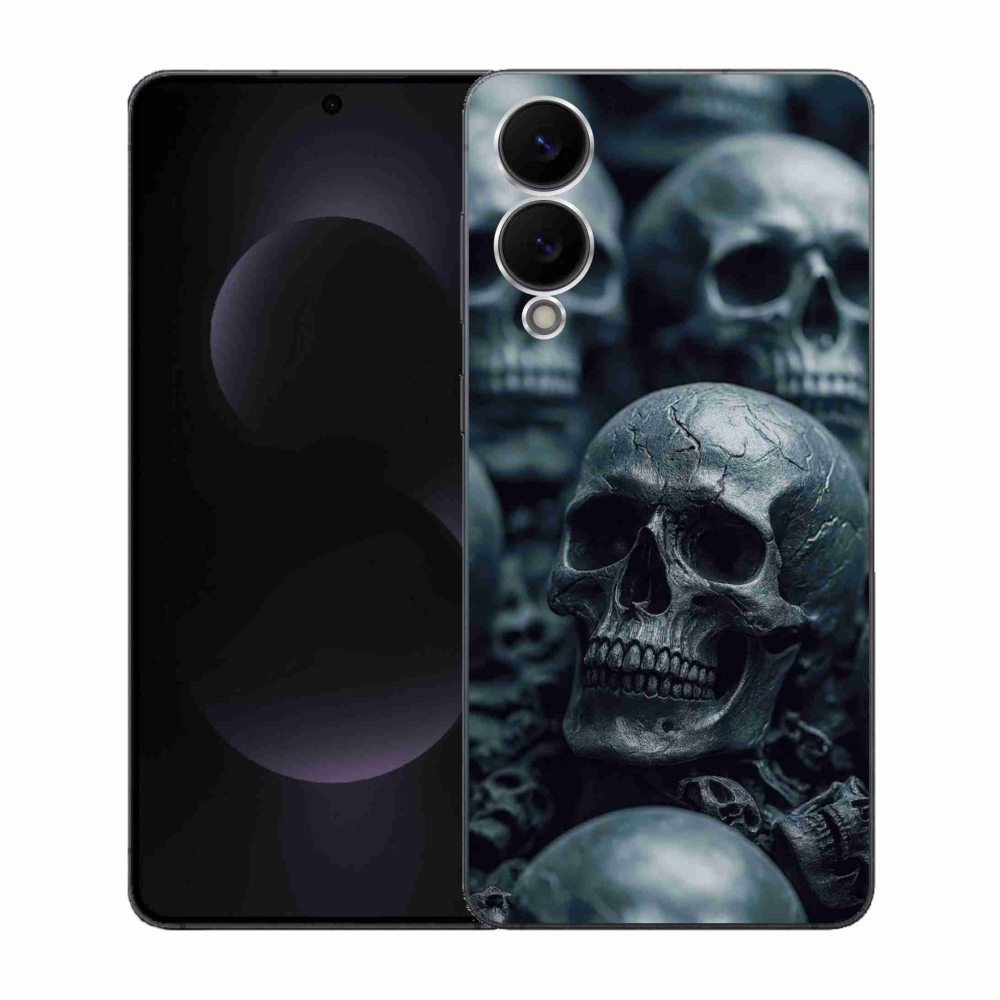 Zselés borítás mmCase Samsung Galaxy S25 Edge készülékhez - koponya 2