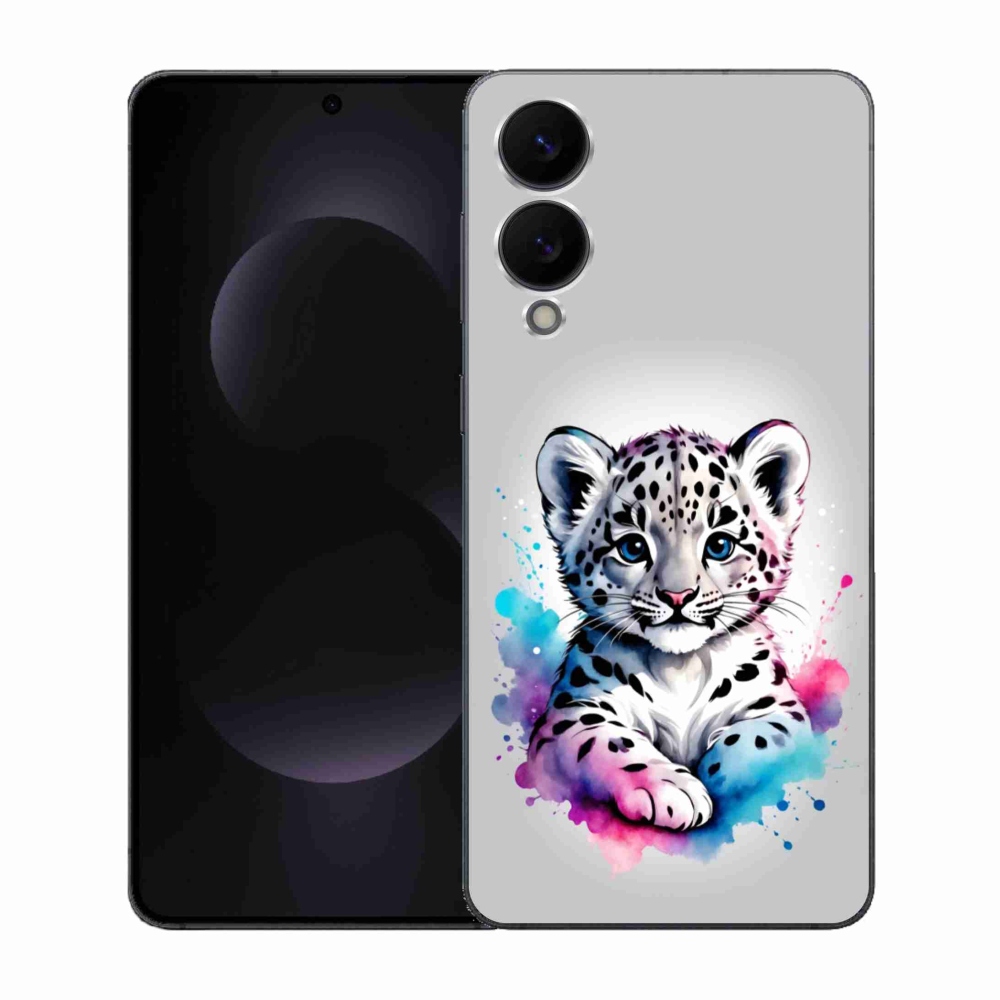 Gél borítás mmCase Samsung Galaxy S25 Edge készülékhez - leopárd kölyök