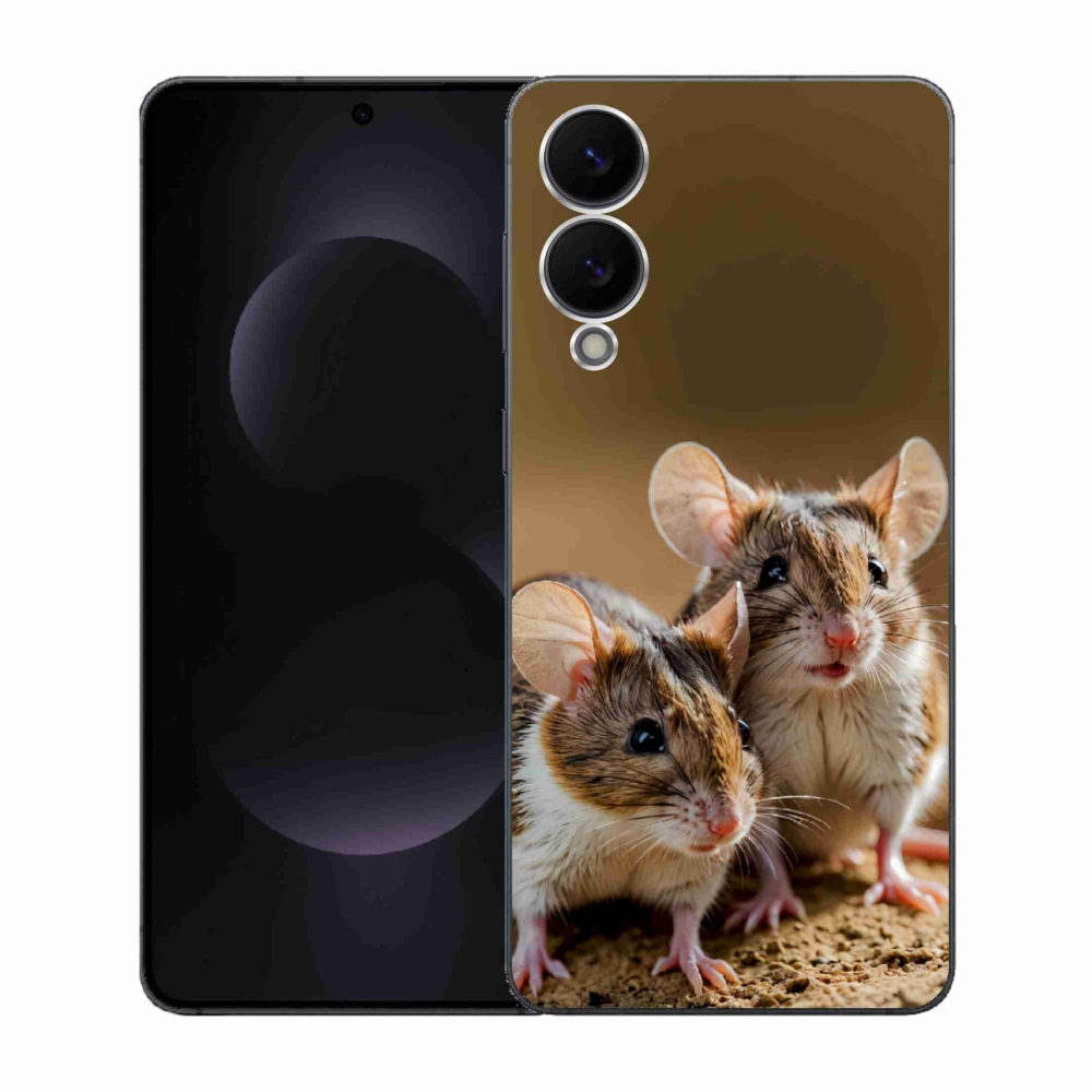 Zselés borítás mmCase Samsung Galaxy S25 Edge készülékhez - egér duó